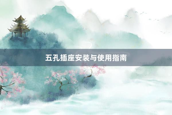 五孔插座安装与使用指南